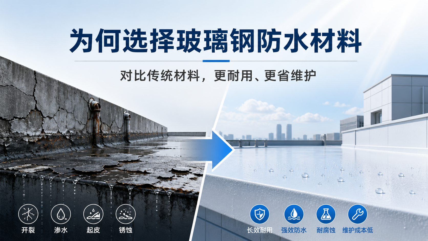 在临汾,为何选择玻璃钢防水材料而非传统材料