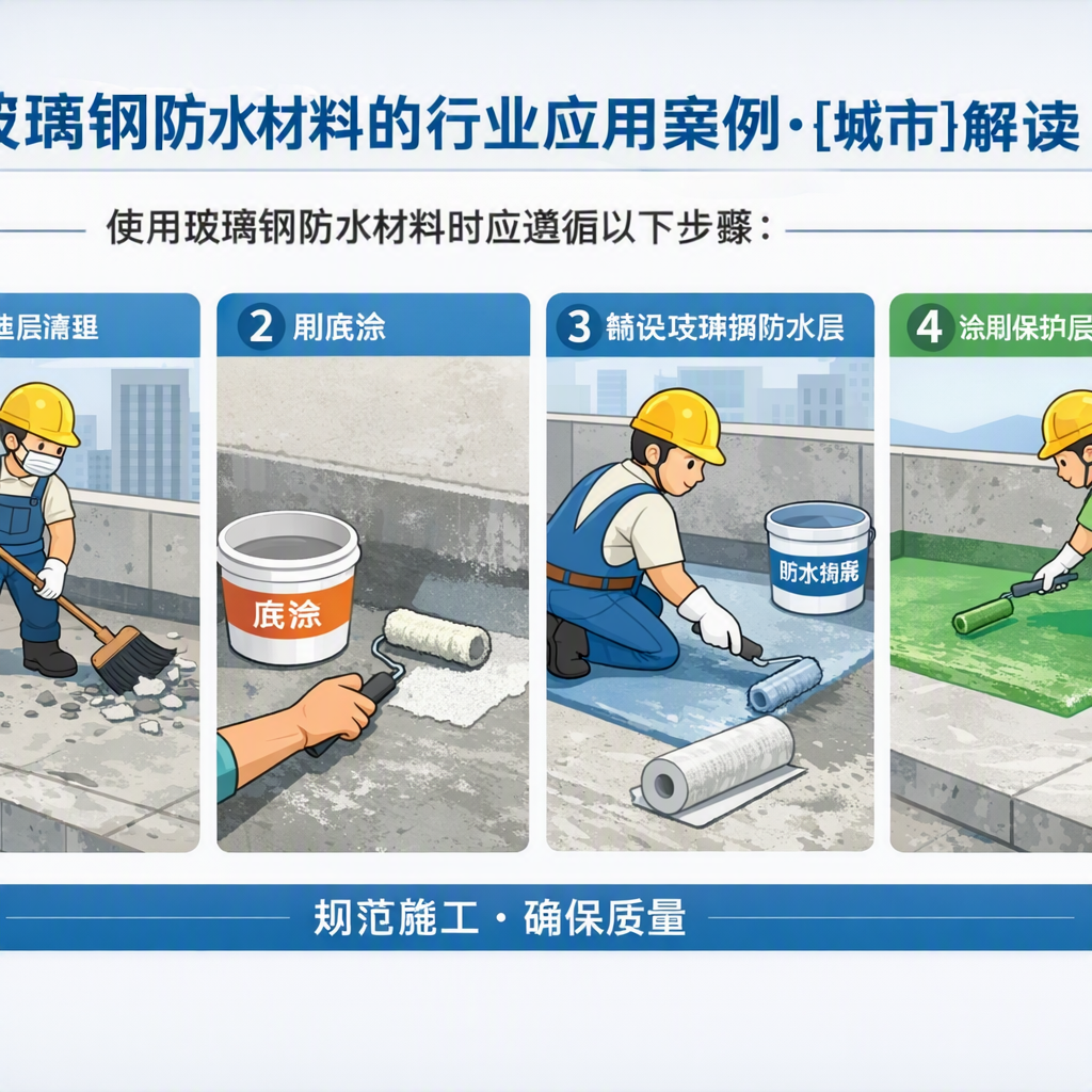 玻璃钢防水材料的行业应用案例,临汾解读